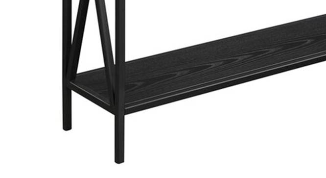 Rufus Console Table (Black, Powder Coating Finish) by Urban Ladder - Front View Design 1 - 368427