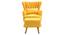 Persephone Lounge Chair (Yellow, Fabric Finish) by Urban Ladder - Rear View Design 1 - 368437