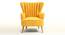 Persephone Lounge Chair (Yellow, Fabric Finish) by Urban Ladder - Design 1 Side View - 368450