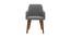 Regina Lounge Chair (Grey, Fabric Finish) by Urban Ladder - Design 1 Side View - 368451