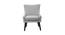 Rhiannon Lounge Chair (Fabric Finish, Bright Grey) by Urban Ladder - Design 1 Side View - 368452