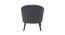 Samira Lounge Chair (Grey, Fabric Finish) by Urban Ladder - Design 1 Side View - 368454