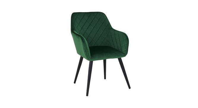 Tabitha Lounge Chair (Dark Green, Fabric Finish) by Urban Ladder - Cross View Design 1 - 368503