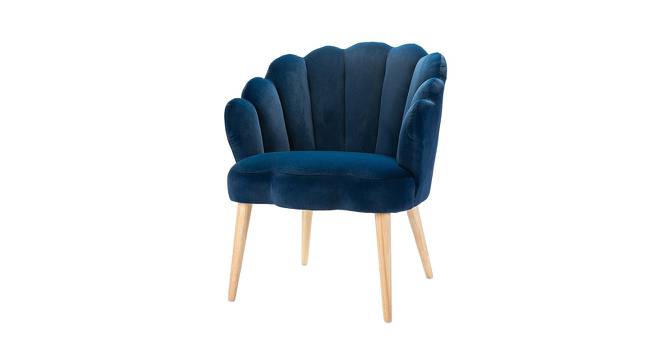 Vienna Lounge Chair (Blue, Fabric Finish) by Urban Ladder - Cross View Design 1 - 368504