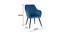 Sia Lounge Chair (Royal Blue, Fabric Finish) by Urban Ladder - Design 1 Dimension - 368549