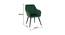 Tabitha Lounge Chair (Dark Green, Fabric Finish) by Urban Ladder - Design 1 Dimension - 368550