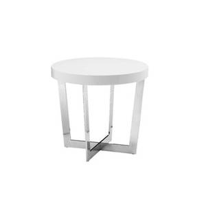 Steel Table Design Olly Metal Side Table in Stainless Steel Finish