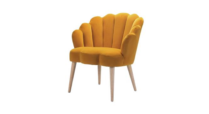 Waverly Lounge Chair (Yellow, Fabric Finish) by Urban Ladder - Cross View Design 1 - 368572