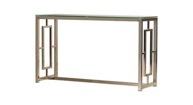 Waldo Console Table (Silver, Powder Coating Finish) by Urban Ladder - Cross View Design 1 - 368575