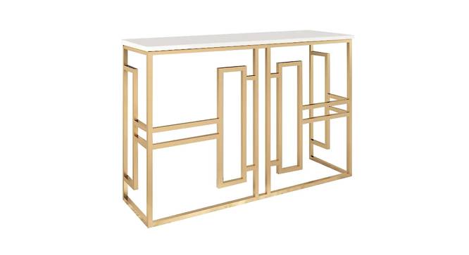 Zyden Console Table (Gold, Powder Coating Finish) by Urban Ladder - Cross View Design 1 - 368578