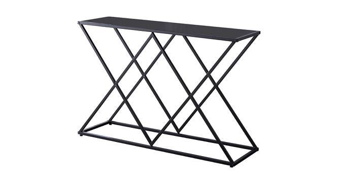 Zane Console Table (Black, Powder Coating Finish) by Urban Ladder - Front View Design 1 - 368587