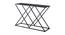 Zane Console Table (Black, Powder Coating Finish) by Urban Ladder - Front View Design 1 - 368587