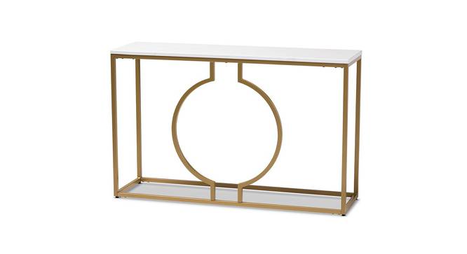 Zeus Console Table (Gold, Powder Coating Finish) by Urban Ladder - Front View Design 1 - 368588