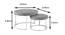 Woodson Coffee Table (Stainless Steel Finish, Chrome) by Urban Ladder - Design 1 Dimension - 368606