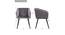 Zoya Lounge Chair (Grey, Fabric Finish) by Urban Ladder - Design 1 Dimension - 368609