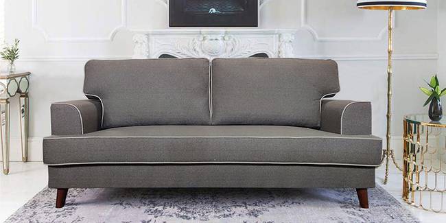 Soweto Fabric Sofa - Grey (Grey, 3-seater Custom Set - Sofas, None Standard Set - Sofas, Fabric Sofa Material, Regular Sofa Size, Regular Sofa Type)