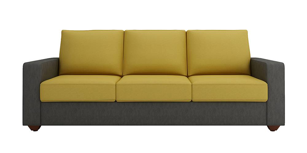 Evelyn 3 Seater Fabric Sofa Set (Light Grey) Urban Ladder