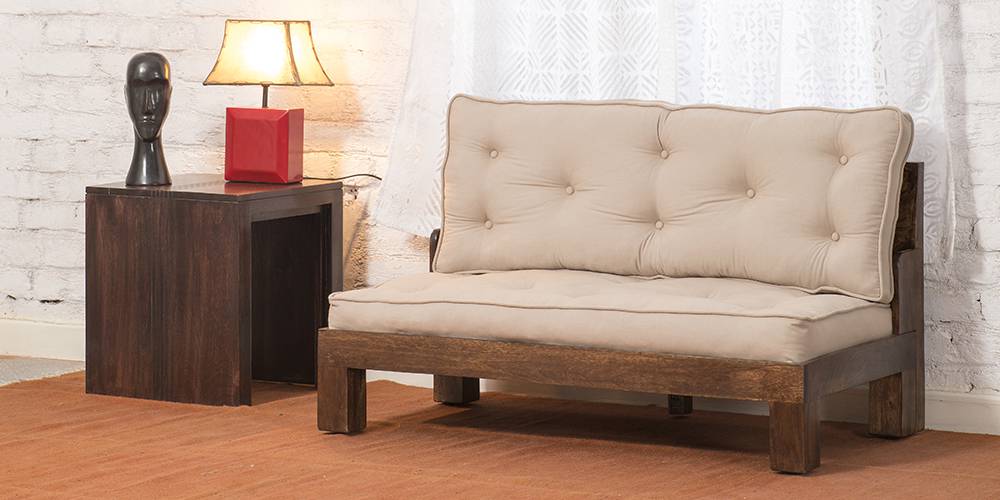Rawson Wooden Sofa (Walnut) by Urban Ladder - - 