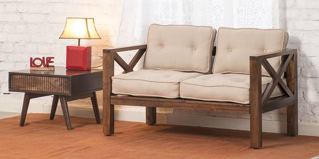 Geneva Wooden Sofa (Walnut) (2-seater Custom Set - Sofas, None Standard Set - Sofas, Regular Sofa Size, Regular Sofa Type, Walnut, Solid_Wood Sofa Material)