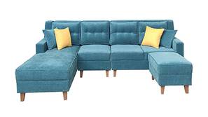 Sumana Sectional Fabric Sofa - Green
