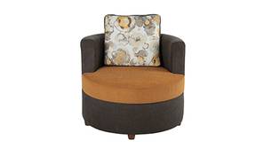 Dijon Fabric Sofa - Mustard & Grey