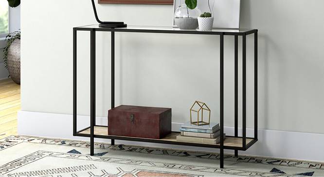 Easton Console Table (Chrome, Powder Coating Finish) by Urban Ladder - Front View Design 1 - 369112