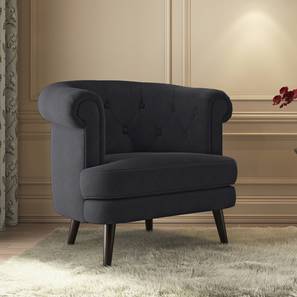Bardot lounge chair grey velvet lp