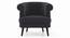 Bardot Lounge Chair ( Space Grey Velvet) by Urban Ladder - Front View Design 1 - 369118