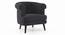 Bardot Lounge Chair ( Space Grey Velvet) by Urban Ladder - Cross View Design 1 - 369119