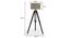 Hubble Tripod Floor Lamp (Black Base Finish, Cylindrical Shade Shape, Natural Shade Color) by Urban Ladder - - 