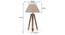 Kepler Tripod Floor Lamp (Natural Base Finish, Natural Shade Color, Conical Shade Shape) by Urban Ladder - - 