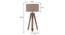 Kepler Tripod Floor Lamp (Natural Base Finish, Natural Shade Color, Drum Shade Shape) by Urban Ladder - - 