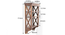 Jeeves Kitchen Wall Rack (Walnut Finish) by Urban Ladder - - 