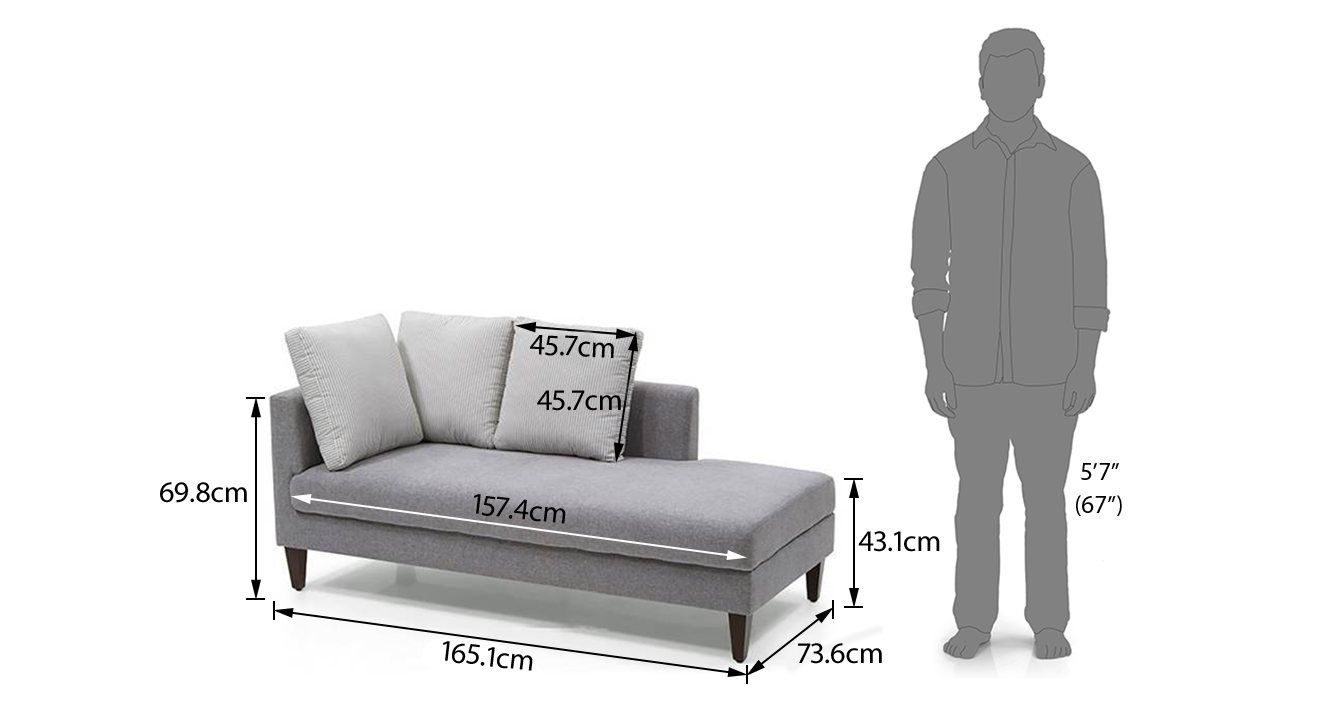 Sigmund day bed grey dim right