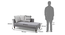 Sigmund Day Bed (Cloud Burst Grey , Right Aligned) by Urban Ladder - - 