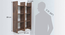 Tic-Tac Wall Rack (Walnut Finish) by Urban Ladder - Design 1 Template - 369382