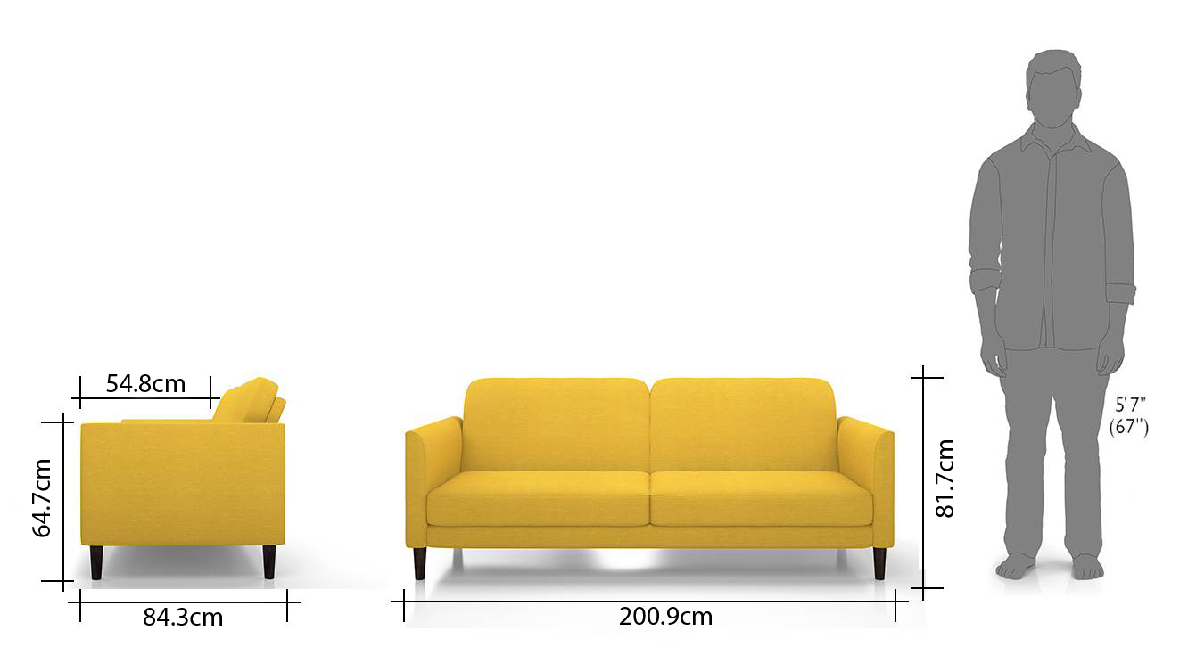 Felicity sofa cum bed yellow new