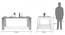 Kariba 6 Seater High Gloss Dining Table (White High Gloss Finish) by Urban Ladder - Design 1 Template - 369594