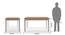 Diner 6 Seater Dining Table Set (With Bench) (Golden Oak Finish) by Urban Ladder - - 