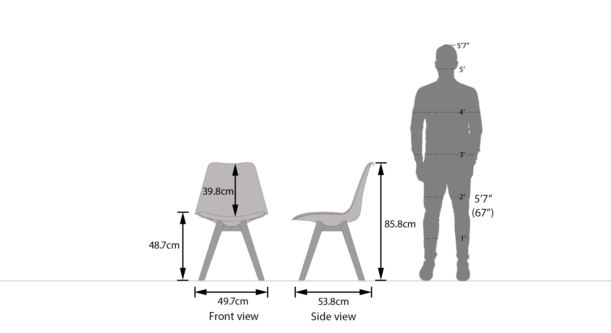 Pashe chair dimension replace