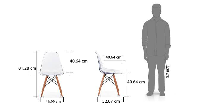 Dsw chair replica clear dim1