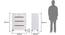 Oslo High Gloss Chest of Drawer Set (White Finish) by Urban Ladder - - 