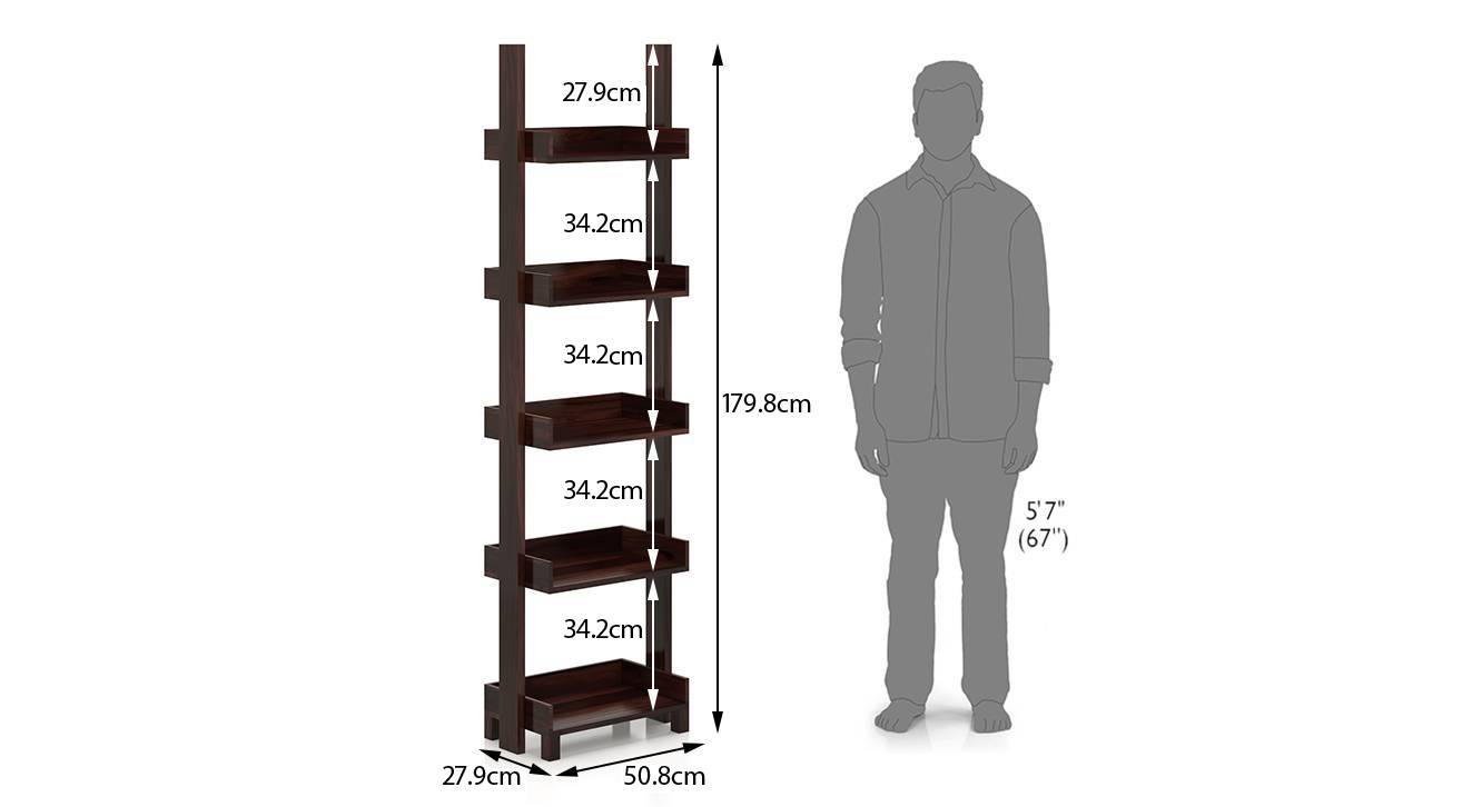 Austen book shelf 45 book capacity mahogany 22