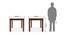Arabia Storage - Kerry 4 Seater Dining Table Set (Teak Finish, Burnt Orange) by Urban Ladder - - 