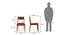 Arabia Storage - Kerry 4 Seater Dining Table Set (Teak Finish, Burnt Orange) by Urban Ladder - - 