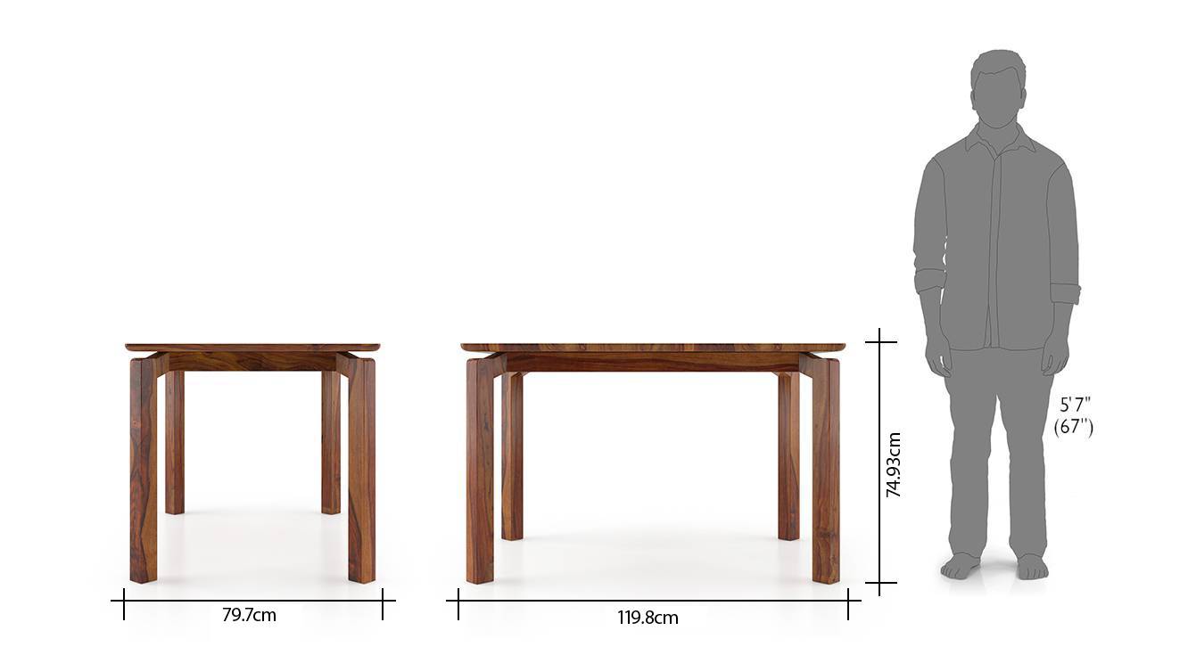 Catria 4 seater dining table 04