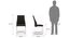 Caribu 6 to 8 Extendable - Ingrid (Fabric) 8 Seater Dining Table Set (Dark Grey) by Urban Ladder - - 