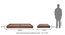 Merritt Trundle Bed (Teak Finish, Single Bed Size) by Urban Ladder - Design 1 Dimension - 370206