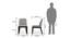 Taarkashi Dining Chair - Set Of 2 (American Walnut Finish, Gainsboro Grey) by Urban Ladder - - 