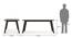 Taarkashi 6-Seater Dining Table Set (American Walnut Finish, Gainsboro Grey) by Urban Ladder - - 